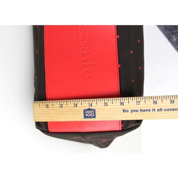 LRG Kate Spade NY BROWN CANVAS PINK LEATHER TRIM TOTE SHOULDER BAG HANDBAG PURSE - Picture 10 of 13